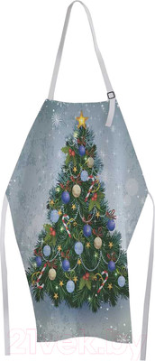 Кухонный фартук JoyArty Ель с цветными шариками / ap-78630