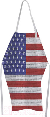 Кухонный фартук JoyArty Вышитый американский флаг / ap-10162