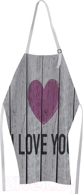 Кухонный фартук JoyArty Сердце на деревянном фоне / ap-46203