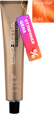 Крем-краска для волос Farcom Expertia Professionel 9.44 (100мл, блондин медный интенсив)