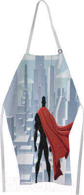 Кухонный фартук JoyArty Супергерой на страже города / ap-38707