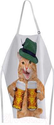 Кухонный фартук JoyArty Пивной кот / ap-37378