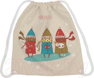 Мешок для обуви JoyArty Новогодняя прогулка / bpa_290622