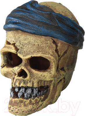 Декорация для аквариума Aqua Della Череп пирата / 234/430101