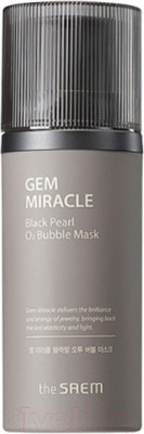 Маска для лица кремовая The Saem Gem Miracle Black Pearl O2 Bubble Mask (105мл)