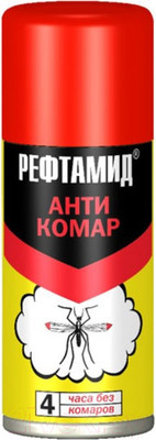 Аэрозоль от насекомых Рефтамид От комаров и мошек (100мл)