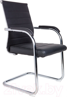Стул офисный Norden Авалон CF (хром/черная экокожа 850)