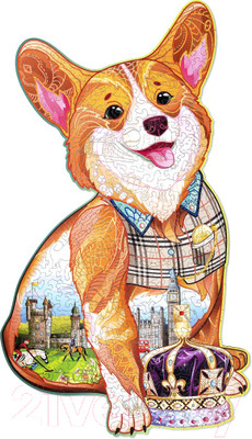 Пазл Wood Trick Величественный корги / WT-00076