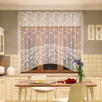 Гардина Лента 10С6380 А906Р (160x260, белый)