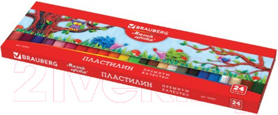 Пластилин Brauberg Магия цвета / 103351 (24цв)