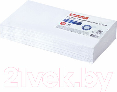 Набор конвертов почтовых Brauberg 112193 (100шт)