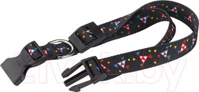 Ошейник Ferplast Club Kandinsky C20/56 (рисунок/черный)