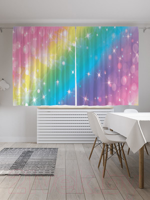Комплект штор JoyArty Радужное сияние / p_290642 (145x180)