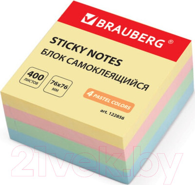 Блок для записей Brauberg Пастельный / 122856