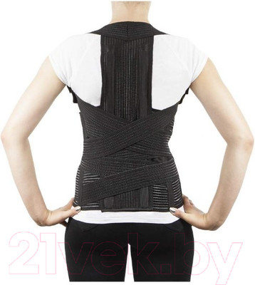 Корсет ортопедический пояснично-крестцовый Antar АТ04505 сильной степени фиксации с бретелями (M)