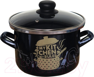 Кастрюля Сантэкс Моя кухня 1-2250112 (черный)
