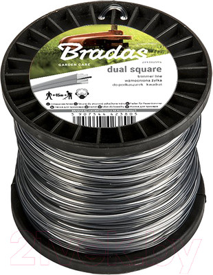 Леска для триммера Bradas Ripper Dual / ZRK24100S (квадрат)