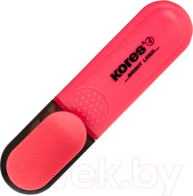 Текстовыделитель Kores Bright Liner / 36107.01 (красный)