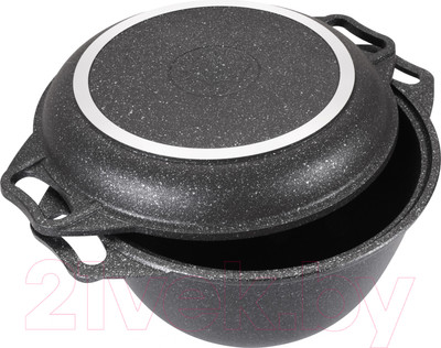 Казан Kukmara кмт44а (темный мрамор)