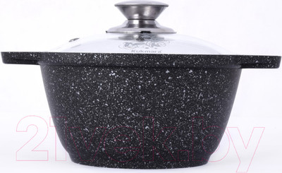 Кастрюля Kukmara кмт32а (темный мрамор)