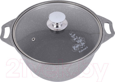 Кастрюля Kukmara кмс42а (светлый мрамор)