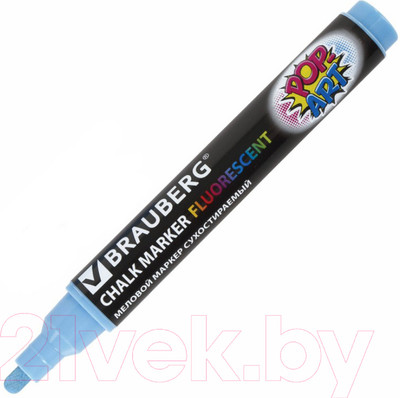 Маркер меловой Brauberg Pop-Art / 151533 (голубой)