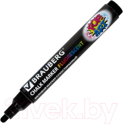 Маркер меловой Brauberg Pop-Art / 151534 (черный)