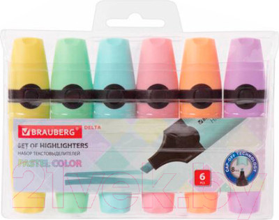Набор маркеров Brauberg Delta Pastel / 151736 (6шт)