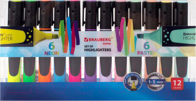 Набор маркеров Brauberg Super /151758 (12шт)