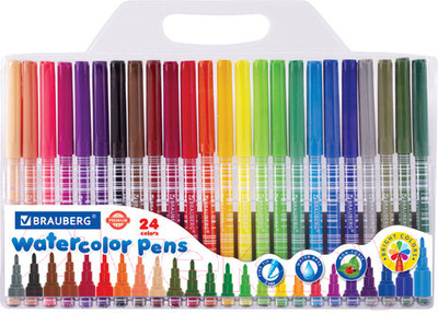 Фломастеры Brauberg Premium Корпус с печатью / 151944 (24шт)