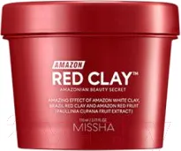Маска для лица кремовая Missha Amazon Red Clay Pore Mask глиняная (110мл)