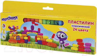Пластилин Юнландия Юнландик-архитектор / 105031 (24цв)