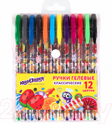 Набор гелевых ручек Юнландия 142800 (12шт)