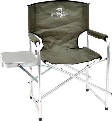 Кресло складное НПО Кедр Со столиком / AKS-06 (алюминий)
