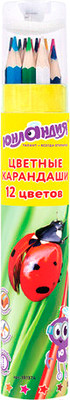 Набор цветных карандашей Юнландия Мир животных / 181374 (12цв)