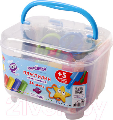 Набор для лепки Юнландия 105867 (24цв)