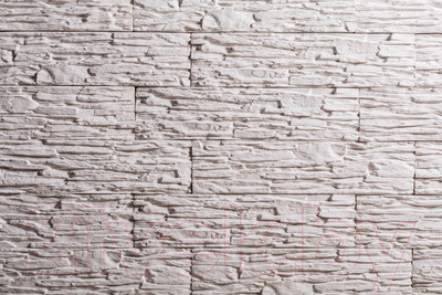 Декоративный камень бетонный РуБелЭко Сланец СЛ-001 (белый)