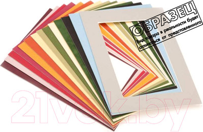 Паспарту для фоторамок ПАЛИТРА 15x21 (21x30) / ПУ2766 (нефрит)