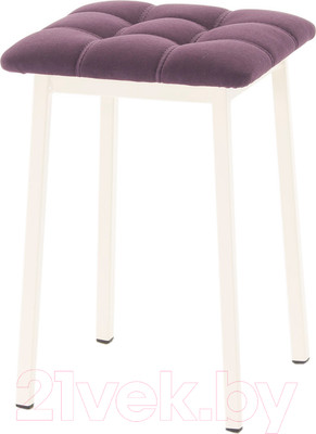 Табурет AMC Comfort 7.3.14 (ткань баклажан/слоновая кость)