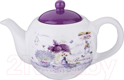 Заварочный чайник Agness Лавандовая весна / 358-1100