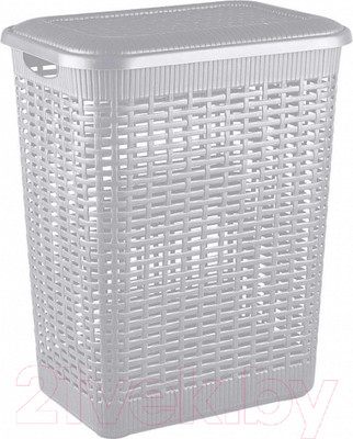 Корзина для белья Econova 431293330 (светло-серый)