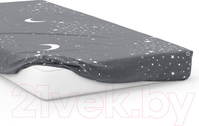 Простыня Samsara Звездное небо на сером фоне 180Пр-3