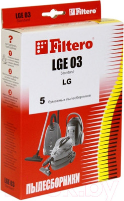 Комплект пылесборников для пылесоса Filtero Standard LGE 03 (5шт)