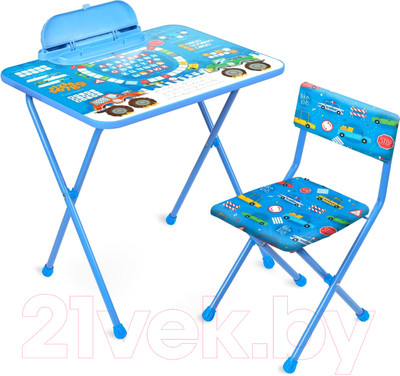 Комплект мебели с детским столом Ника КП2/БГ Большие гонки