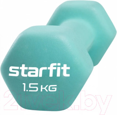 Гантель Starfit DB-201 (1.5кг, мятный)