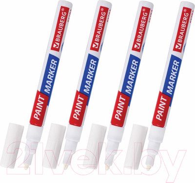 Маркер строительный Brauberg Extra / 151995 (4шт)