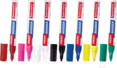 Маркер строительный Brauberg Extra / 152001 (7шт)
