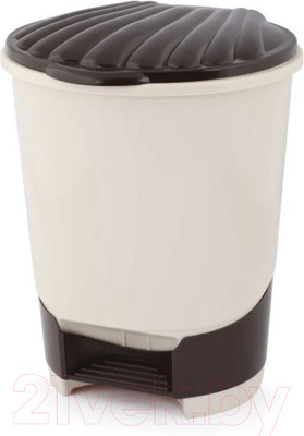 Мусорное ведро Альтернатива М7993 (10л, слоновая кость)