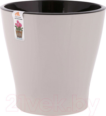 Кашпо Альтернатива Лея / М7939 (бежевый, с автополивом)