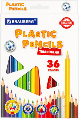 Набор цветных карандашей Brauberg Premium / 181664 (36цв)